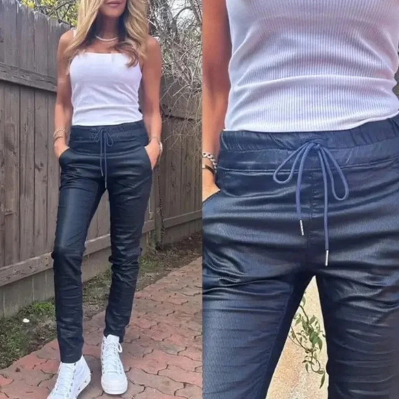 BEVY FLOG Pants - Bevy Flog Shely Pants in Blue Stripe Size 25 NWT New